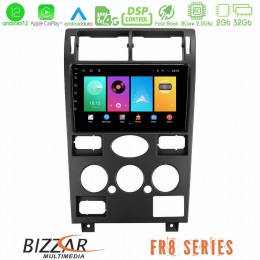 Bizzar fr8 Series Ford Mondeo 2001-2004 4core Android12 2+32gb Navigation Multimedia Tablet 9 u-fr8-Fd1193