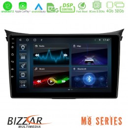 Bizzar m8 Series Hyundai i30 2012-2017 4core Android12 4+32gb Navigation Multimedia Tablet 9 u-m8-Hy0833