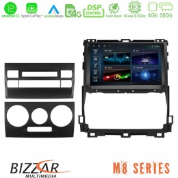 Bizzar m8 Series Toyota Land Cruiser J120 2002-2009 4core Android12 4+32gb Navigation Multimedia Tablet 9 u-m8-Ty0451