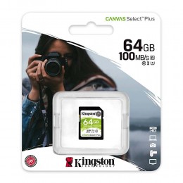 Kingston Flash card SD 64GB Canvas Select Plus (SDS2/64GB) (KINSDS2/64GB)