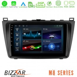 Bizzar m8 Series Mazda 6 2008-2012 8core Android12 4+32gb Navigation Multimedia Tablet 9 u-m8-Mz0233