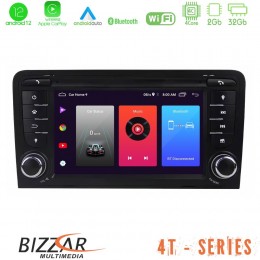 Bizzar oem Audi a3 8p 4core Android12 2+32gb Navigation Multimedia Deckless 7 με Carplay/androidauto u-4t-Au63