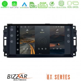 Bizzar oem Jeep 8core Android12 4+64gb Navigation Multimedia Deckless 7 με Carplay/androidauto u-8t-Jp20