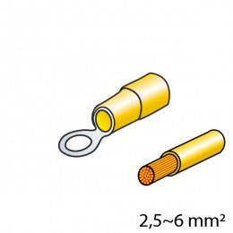 4506.8-LM ΦΙΣΑΚΙΑ (ΚΙΤΡΙΝΟ - 5mm) - 10 ΤΕΜ.