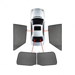 PVC.SEA-LEON-3-D . SEAT LEON 3D 2012+ ΚΟΥΡΤΙΝΑΚΙΑ ΜΑΡΚΕ CAR SHADES - 4 ΤΕΜ.