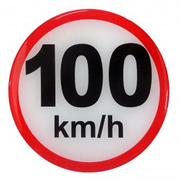 ΑΥΤ.100KM . ΣΗΜΑ ΤΑΧΥΤΗΤΑΣ ΧΙΛΙΟΜΕΤΡΩΝ 100km/h 10cm ΑΥΤΟΚΟΛΛΗΤΟ 1ΤΕΜ.