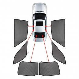 PVC.VW-TOUR-5-C . VW TOURAN 5D 2015+ ΚΟΥΡΤΙΝΑΚΙΑ ΜΑΡΚΕ CAR SHADES - 6 ΤΕΜ.