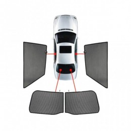 PVC.TOY-HILU-4-E . TOYOTA HILUX  DOUBLE CAB 4D 2015+  ΚΟΥΡΤΙΝΑΚΙΑ ΜΑΡΚΕ CAR SHADES - 4 ΤΕΜ.