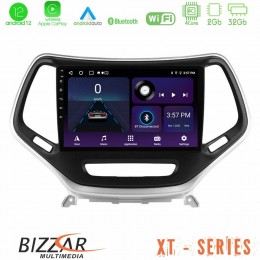 Bizzar xt Series Jeep Cherokee 2014-2019 4core Android12 2+32gb Navigation Multimedia Tablet 9 (Ασημί Χρώμα) u-xt-Jp0077s