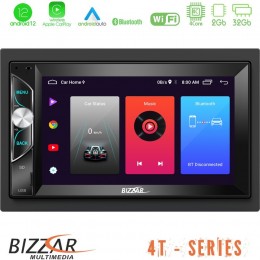 Bizzar 2din Deck 4core Android12 2+32gb Navigation Multimedia Deckless 6.5 με Carplay/androidauto u-4t-2069