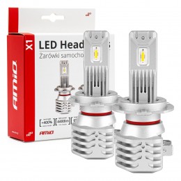02966/AM . ΛΑΜΠΕΣ LED H7 10-16V 40W 6.500K 4400lm  (ΑΝΕΜΙΣΤΗΡΑΚΙ) X1 AMIO - 2ΤΕΜ.