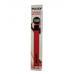 Maxx Vape 1500 Ηλεκτρονικό τσιγάρο μιας χρήσης Strawberry And Coconut 3.4ml 0mg