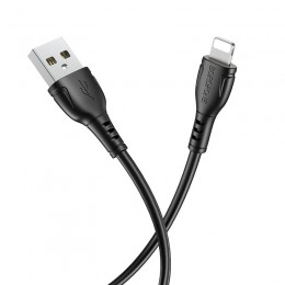 Καλώδιο σύνδεσης Borofone BX51 Triumph USB σε Lightning 2.4A 1μ Μαύρο