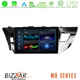 Bizzar m8 Series Toyota Corolla 2014-2016 8core Android12 4+32gb Navigation Multimedia Tablet 9 u-m8-Ty0008