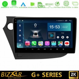 Bizzar g+ Series Honda Insight 2009-2015 8core Android12 6+128gb Navigation Multimedia Tablet 9 u-g-Hd0821