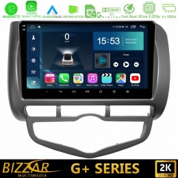 Bizzar g+ Series Honda Jazz 2002-2008 (Auto A/c) 8core Android12 6+128gb Navigation Multimedia Tablet 9 u-g-Hd101n