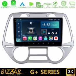 Bizzar g+ Series Hyundai i20 2009-2012 Auto a/c 8core Android12 6+128gb Navigation Multimedia Tablet 9 u-g-Hy0709