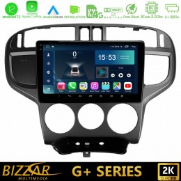 Bizzar g+ Series Hyundai Matrix 2001-2010 8core Android12 6+128gb Navigation Multimedia Tablet 9 u-g-Hy1024