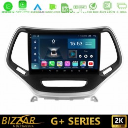 Bizzar g+ Series Jeep Cherokee 2014-2019 8core Android12 6+128gb Navigation Multimedia Tablet 9 (Ασημί Χρώμα) u-g-Jp0077s
