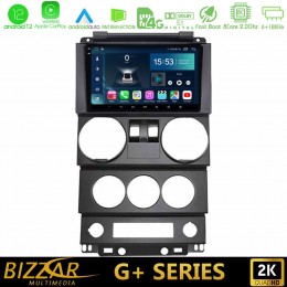Bizzar g+ Series Jeep Wrangler 2door 2008-2010 8core Android12 6+128gb Navigation Multimedia Tablet 9 u-g-Jp022n