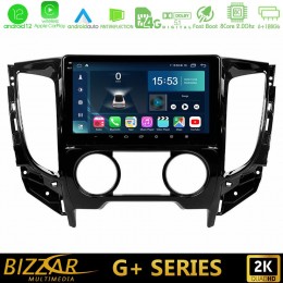 Bizzar g+ Series Mitsubishi L200 2016-> & Fiat Fullback (Manual A/c) 8core Android12 6+128gb Navigation Multimedia Tablet 9 u-g-Mt0620