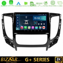 Bizzar g+ Series Mitsubishi L200 2016-> & Fiat Fullback (Auto A/c) 8core Android12 6+128gb Navigation Multimedia Tablet 9 u-g-Mt0719