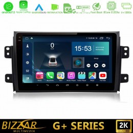 Bizzar g+ Series Suzuki sx4 2006-2014 Fiat Sedici 2006-2014 8core Android12 6+128gb Navigation Multimedia Tablet 9 u-g-Sz0649