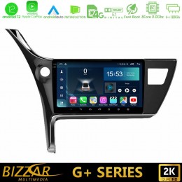 Bizzar g+ Series Toyota Corolla 2017-2018 8core Android12 6+128gb Navigation Multimedia Tablet 10 u-g-Ty0158
