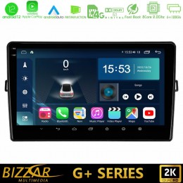 Bizzar g+ Series Toyota Auris 8core Android12 6+128gb Navigation Multimedia Tablet 10 u-g-Ty472