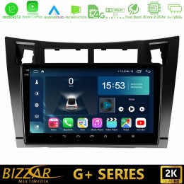 Bizzar g+ Series Toyota Yaris 8core Android12 6+128gb Navigation Multimedia Tablet 9 (Μαύρο Χρώμα) u-g-Ty626b