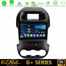 Bizzar g+ Series Ford Ranger 2012-2016 8core Android12 6+128gb Navigation Multimedia Tablet 9 u-g-Fd0591