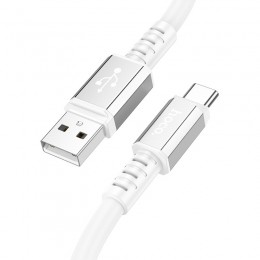 Καλώδιο Σύνδεσης Hoco X85 Strength USB σε USB-C 3A Λευκό 1m Υψηλής Αντοχής