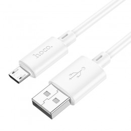 Καλώδιο σύνδεσης Hoco X88 USB σε Micro USB 2.4A για Γρήγορη Φόρτιση και Μεταφορά Δεδομένων 1m Λευκό