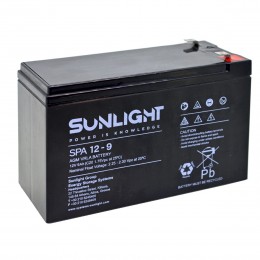 Μπαταρία Sunlight VRLA AGM (12V 9Ah) 1.6kg 93mm x 65mm x 150mm