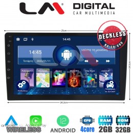LM Digital - LM N4910 GPS Οθόνη universal tablet style Multimedia Αυτοκινήτου 10inch (CarPlay/AndroidAuto/BT/GPS/WIFI)