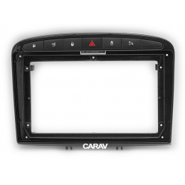 CARAV Industries Inc.  Πρόσοψη για τάμπλετ 9" Peugeot 308 '07> / 408 '11> (Μαύρο Γυαλιστερό)   22.352