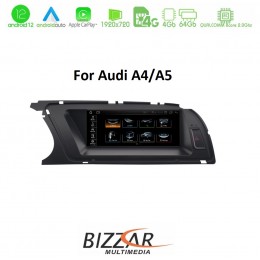Bizzar oem Audi A4/a5/q5 2008-2015 (με Mmi3g) 8.8 Android 12 8core Navigation Multimedia Station u-bl-Au880h