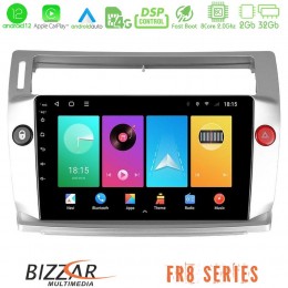 Bizzar fr8 Series Citroen c4 2004-2010 8core Android12 2+32gb Navigation Multimedia Tablet 9 u-fr8-Ct0812