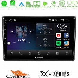 Cadence x Series Audi a4 b7 8core Android12 4+64gb Navigation Multimedia Tablet 9 u-x-Au0827
