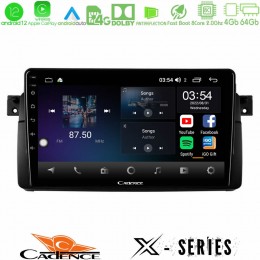 Cadence x Series bmw e46 8core Android12 4+64gb Navigation Multimedia 9 u-x-Bm0603