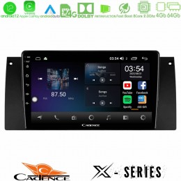 Cadence x Series bmw 5 Series (E39) / x5 (E53) 8core Android12 4+64gb Navigation Multimedia Tablet 9 u-x-Bm0604
