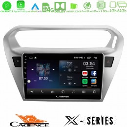 Cadence x Series Citroën c-Elysée / Peugeot 301 8core Android12 4+64gb Navigation Multimedia Tablet 9 u-x-Ct0070