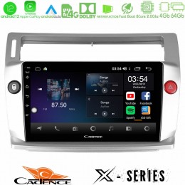 Cadence x Series Citroen c4 2004-2010 8core Android12 4+64gb Navigation Multimedia Tablet 9 u-x-Ct0812