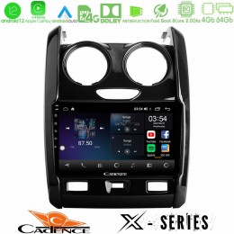 Cadence x Series Dacia Duster 2014-2018 8core Android12 4+64gb Navigation Multimedia Tablet 9 u-x-Dc0430