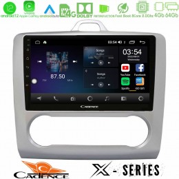 Cadence x Series Ford Focus Auto ac 8core Android12 4+64gb Navigation Multimedia 9 u-x-Fd0041a
