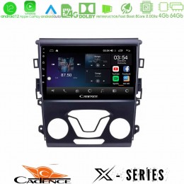 Cadence x Series Ford Mondeo 2014-2017 8core Android12 4+64gb Navigation Multimedia Tablet 9 u-x-Fd0106