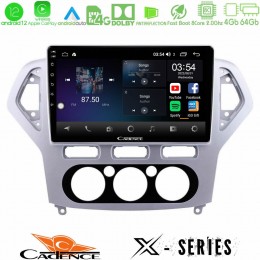 Cadence x Series Ford Mondeo 2007-2010 Manual a/c 8core Android12 4+64gb Navigation Multimedia Tablet 10 u-x-Fd0919