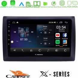 Cadence x Series Fiat Stilo 8core Android12 4+64gb Navigation Multimedia Tablet 9 u-x-Ft037n