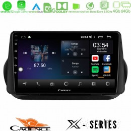 Cadence x Series Fiat Fiorino/citroen Nemo/peugeot Bipper 8core Android12 4+64gb Navigation Multimedia Tablet 9 u-x-Ft1025