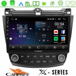 Cadence x Series Honda Accord 2002-2008 8core Android12 4+64gb Navigation Multimedia Tablet 10 u-x-Hd0669